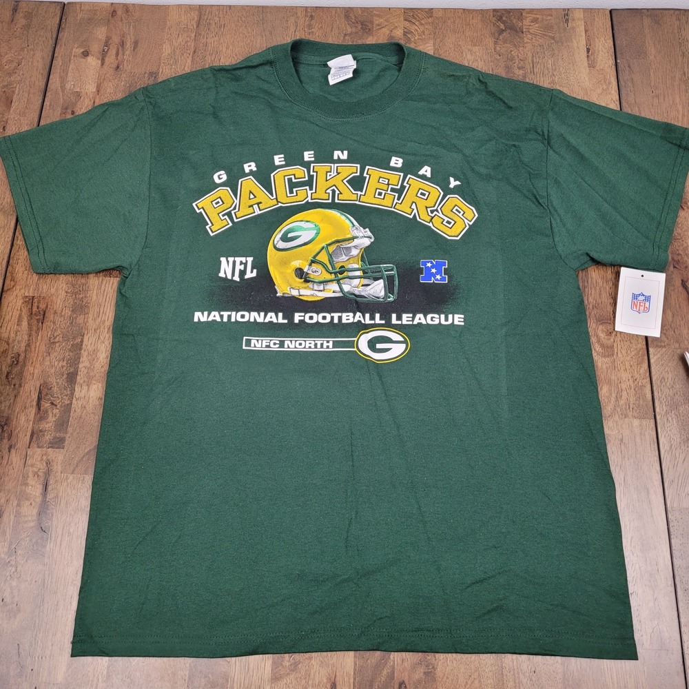 Green Bay Packers NFL Delta Magnum Weight T-Shirt Green Mens Large NWT